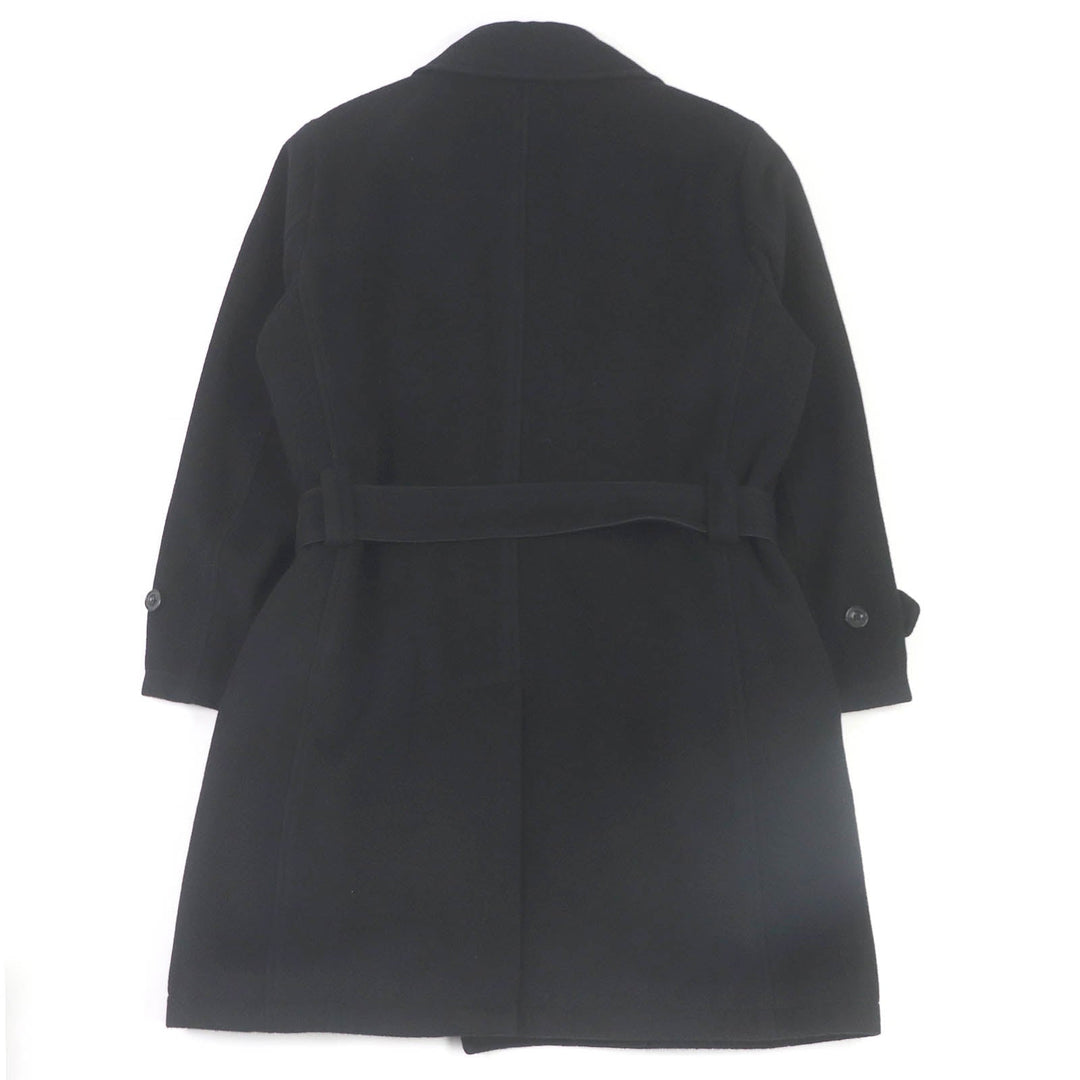 ARMANI COLLEZIONI Chester coat Angora black mens 48 Used Authentic