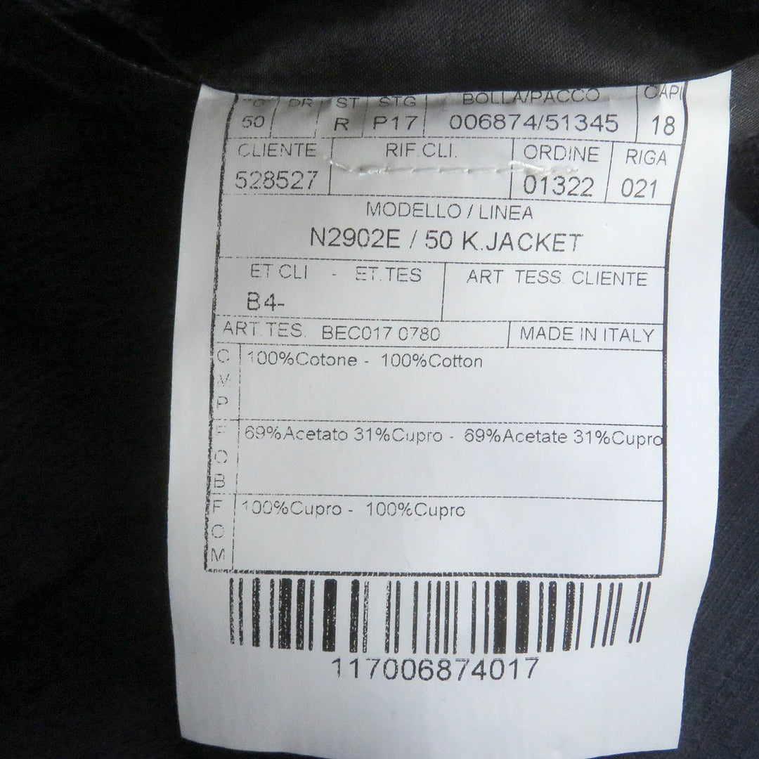 BOGLIOLI tailored jacket Outer: 100% cotton, Lining: 69% acetate, Lining: 31% cupra, Part: 100% cupra Navy mens 50 Used Authentic