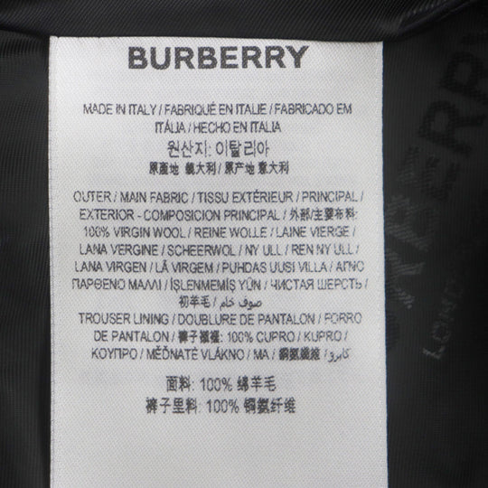 BURBERRY slacks 8048493 Outer: 100% wool, Lining: 100% cupra black mens 42 Used Authentic
