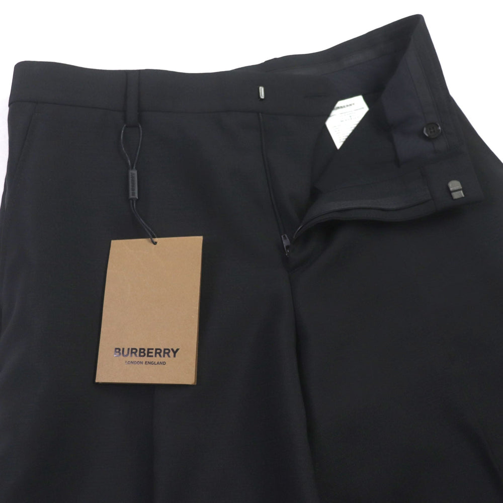 BURBERRY slacks 8038478 Outer: 60% mohair, Outer: 40% wool, Lining: 100% viscose black mens 46 Used Authentic