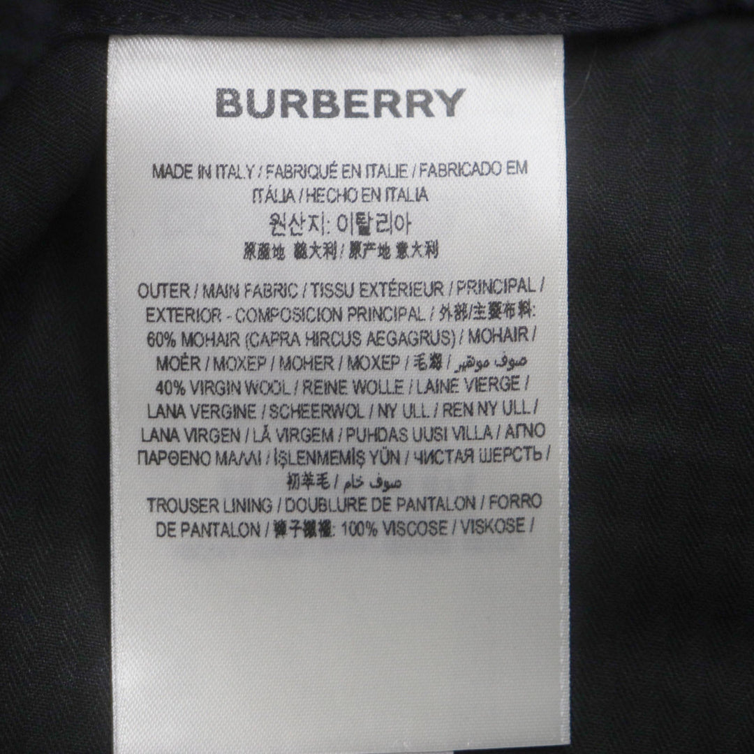 BURBERRY slacks 8038478 Outer: 60% mohair, Outer: 40% wool, Lining: 100% viscose black mens 46 Used Authentic