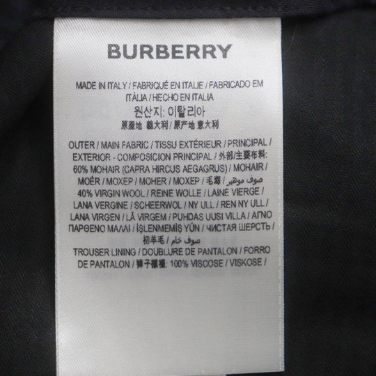 BURBERRY slacks 8038478 Outer: 60% mohair, Outer: 40% wool, Lining: 100% viscose black mens 46 Used Authentic