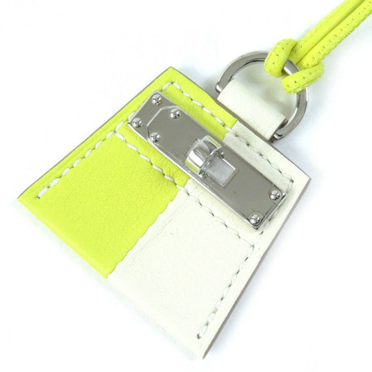 HERMES Necklace Main: Leather, Part: Gold Plated Beige yellow Mont Petit Kelly Women Used Authentic