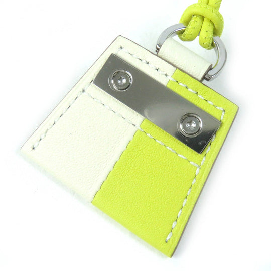 HERMES Necklace Main: Leather, Part: Gold Plated Beige yellow Mont Petit Kelly Women Used Authentic