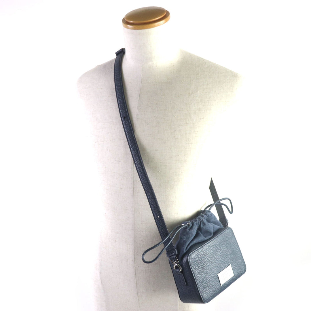 Maison Margiela Shoulder Bag SB1WG0016 Main: Leather Navy 5AC Camera Bag Mini mens Used Authentic