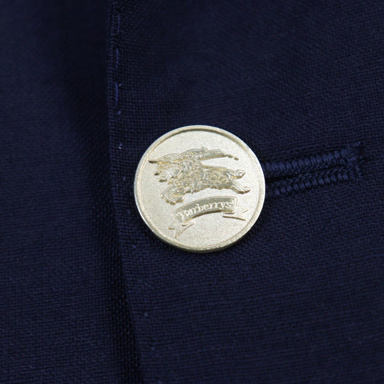 BURBERRY blazer WM121-600-29 Outer: 100% wool, Lining: polyester, Lining: cupra, Sleeve lining: cupra Navy hose logo mens Size not specified Used Authentic