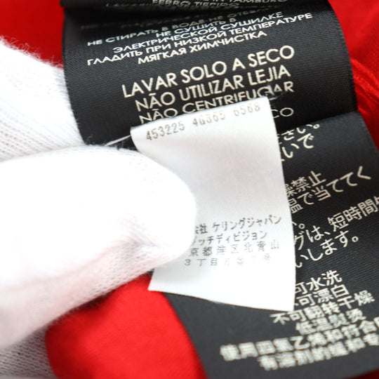 GUCCI scarf 453225 Main: 85% rayon, Main: 15% silk Red black mens Used Authentic