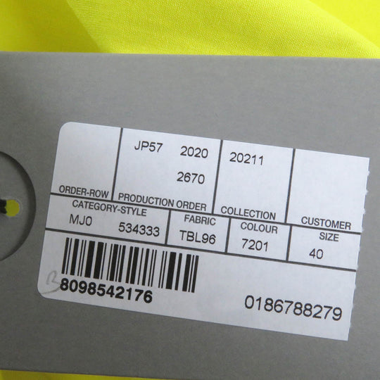 BALENCIAGA Long sleeve shirt 534333 Main: 100% cotton yellow ALL OVER LOGO SHIRT mens 40 Used Authentic