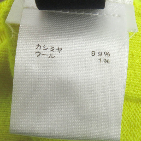 LOUIS VUITTON knit Main: 99% cashmere, Main: 1% wool Neon yellow mens L Used Authentic