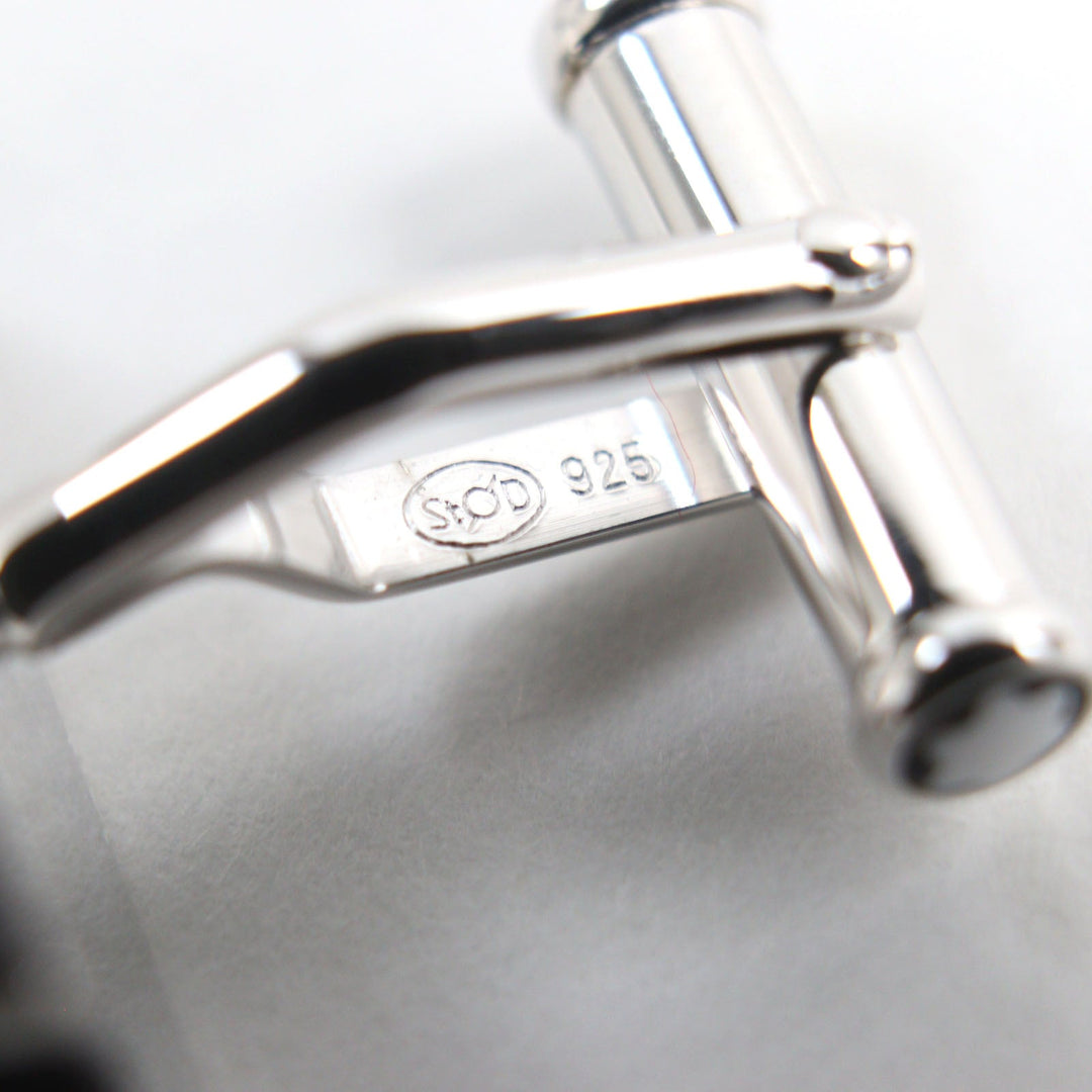 MONTBLANC cuffs Main: SV925, Part: Onyx Silver black mens Used Authentic