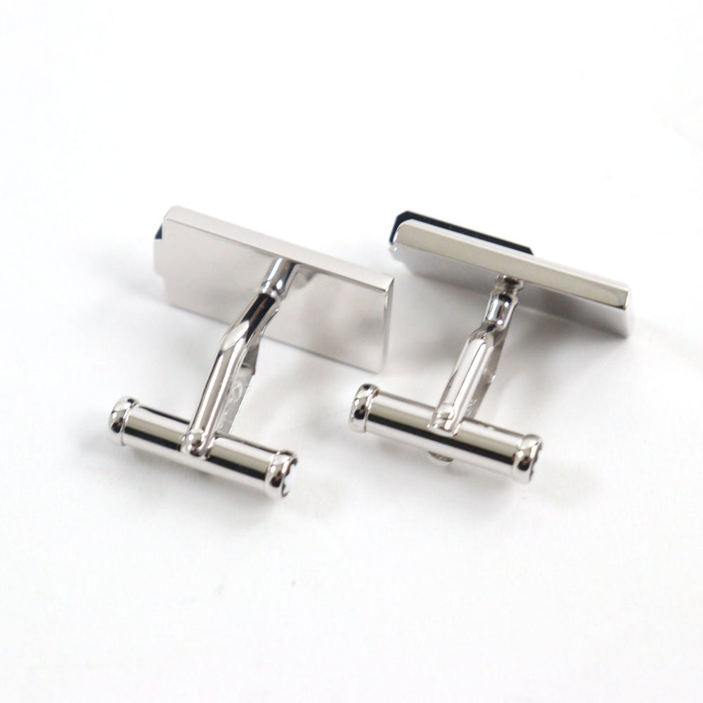 MONTBLANC cuffs Main: SV925, Part: Onyx Silver black mens Used Authentic