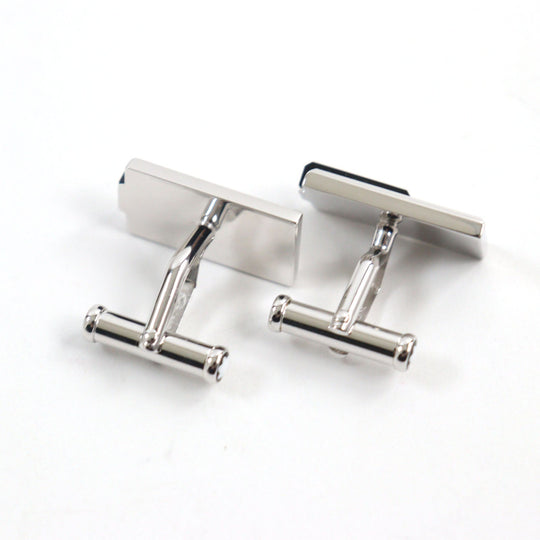 MONTBLANC cuffs Main: SV925, Part: Onyx Silver black mens Used Authentic