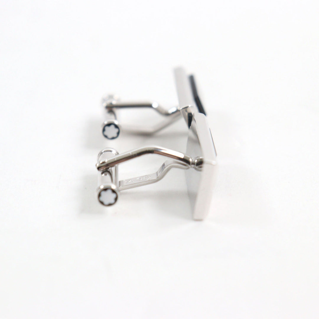 MONTBLANC cuffs Main: SV925, Part: Onyx Silver black mens Used Authentic