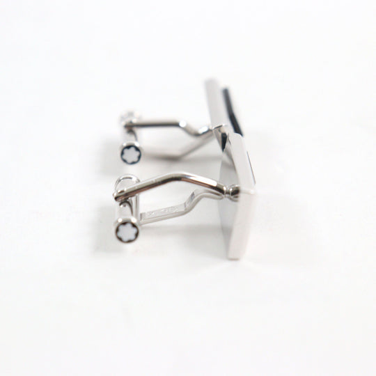 MONTBLANC cuffs Main: SV925, Part: Onyx Silver black mens Used Authentic
