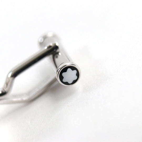 MONTBLANC cuffs Main: SV925, Part: Onyx Silver black mens Used Authentic