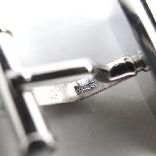 MONTBLANC cuffs Main: SV925, Part: Onyx Silver black mens Used Authentic