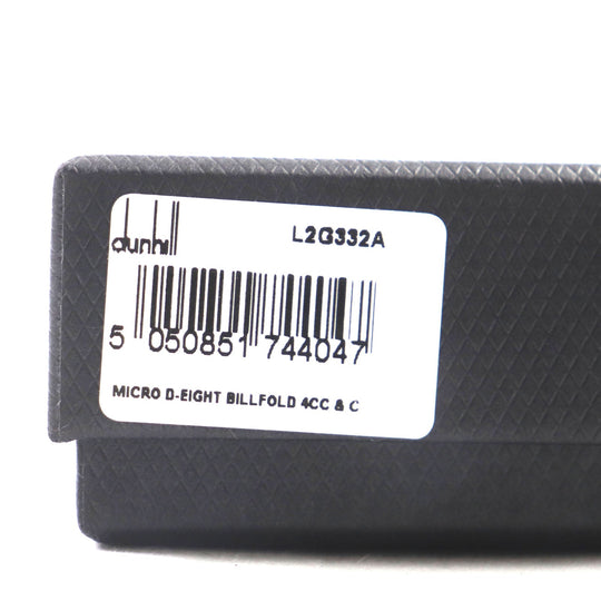 Dunhill Bifold Wallet L2G332A Main: Leather black Micro D-EIGHT mens Used Authentic