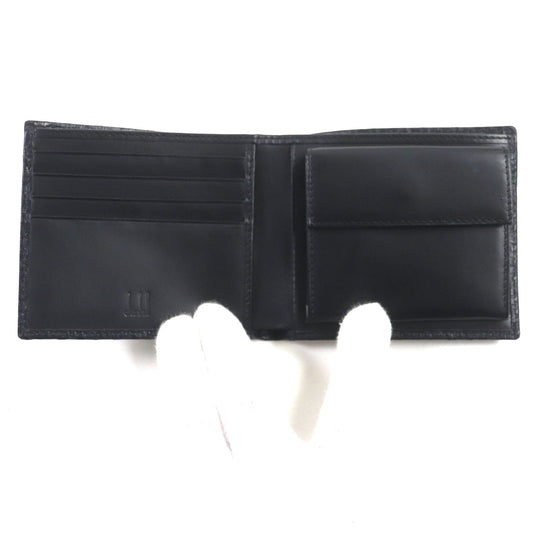 Dunhill Bifold Wallet L2G332A Main: Leather black Micro D-EIGHT mens Used Authentic