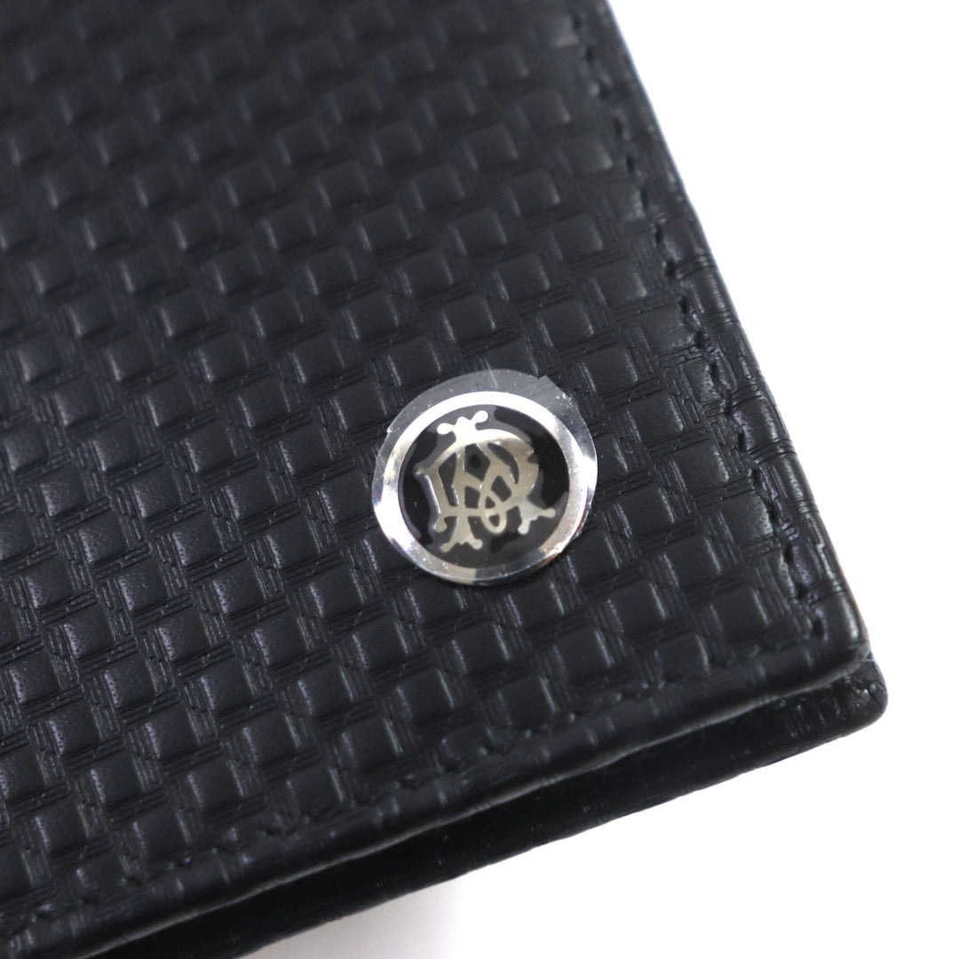Dunhill Bifold Wallet L2G332A Main: Leather black Micro D-EIGHT mens Used Authentic
