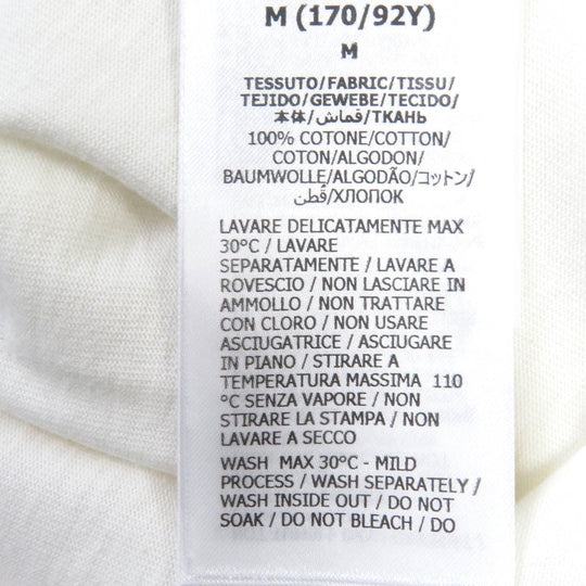 GUCCI Short sleeve T-shirt 717422 Main: 100% cotton white mens M Used Authentic