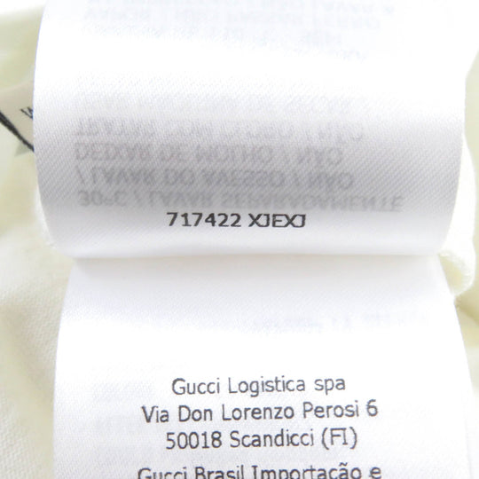 GUCCI Short sleeve T-shirt 717422 Main: 100% cotton white mens M Used Authentic