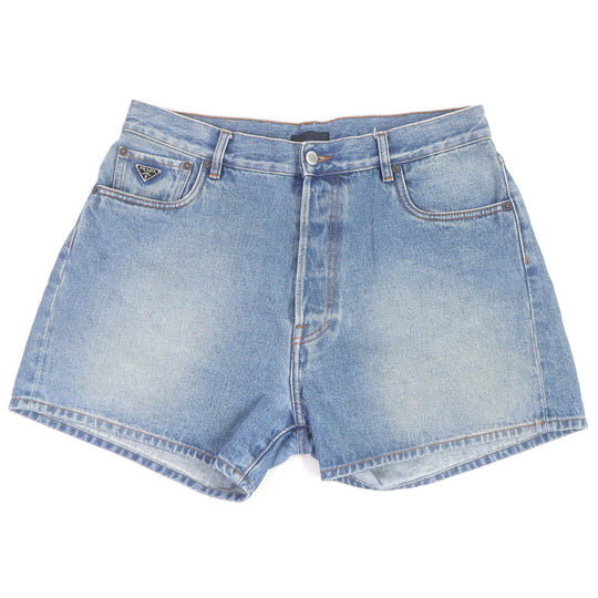 PRADA Shorts GEP350 Main: 100% cotton Indigo blue mens 33 Used Authentic