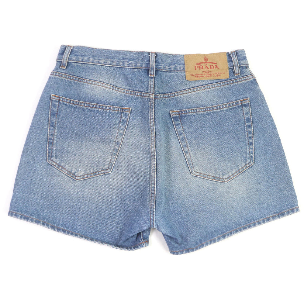 PRADA Shorts GEP350 Main: 100% cotton Indigo blue mens 33 Used Authentic