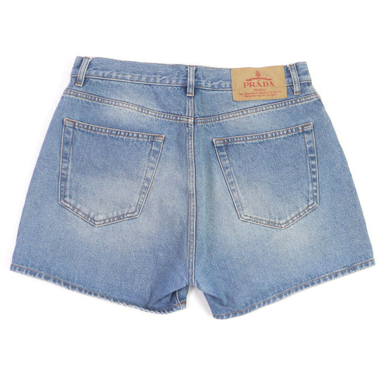 PRADA Shorts GEP350 Main: 100% cotton Indigo blue mens 33 Used Authentic