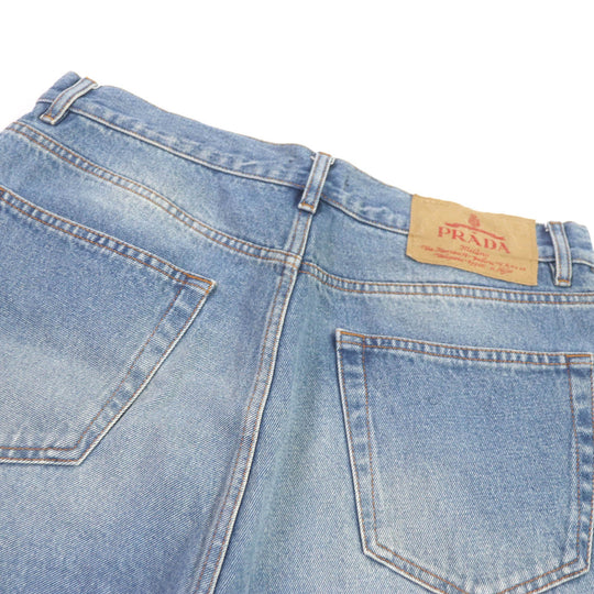 PRADA Shorts GEP350 Main: 100% cotton Indigo blue mens 33 Used Authentic