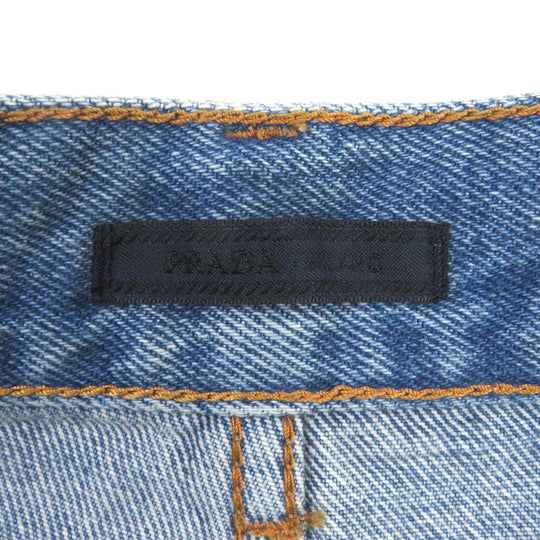 PRADA Shorts GEP350 Main: 100% cotton Indigo blue mens 33 Used Authentic