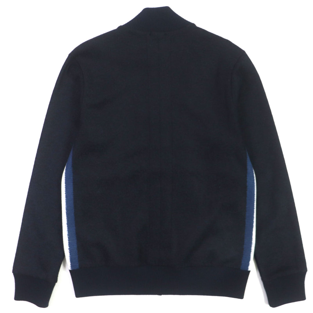 HUGO BOSS Blouson Outer material: 38% rayon, 30% polyester, 16% polyester, 14% wool, 2% polyurethane Navy SLIM FIT mens S Used Authentic