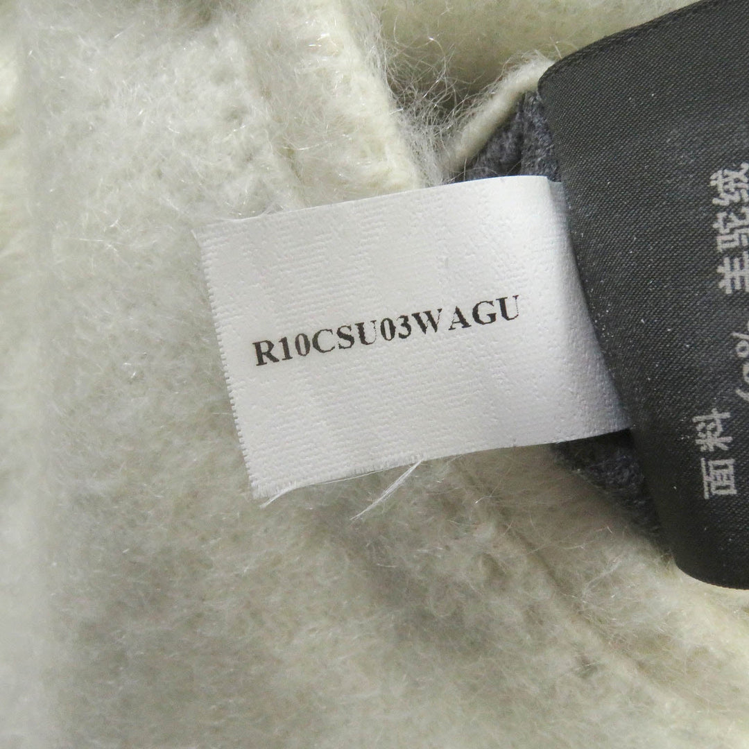 Berluti Chester coat Main: 42% alpaca, Main: 36% mohair, Main: 13% nylon, Main: 9% wool, Sleeve lining: 100% rayon Ivory mens 44 Used Authentic