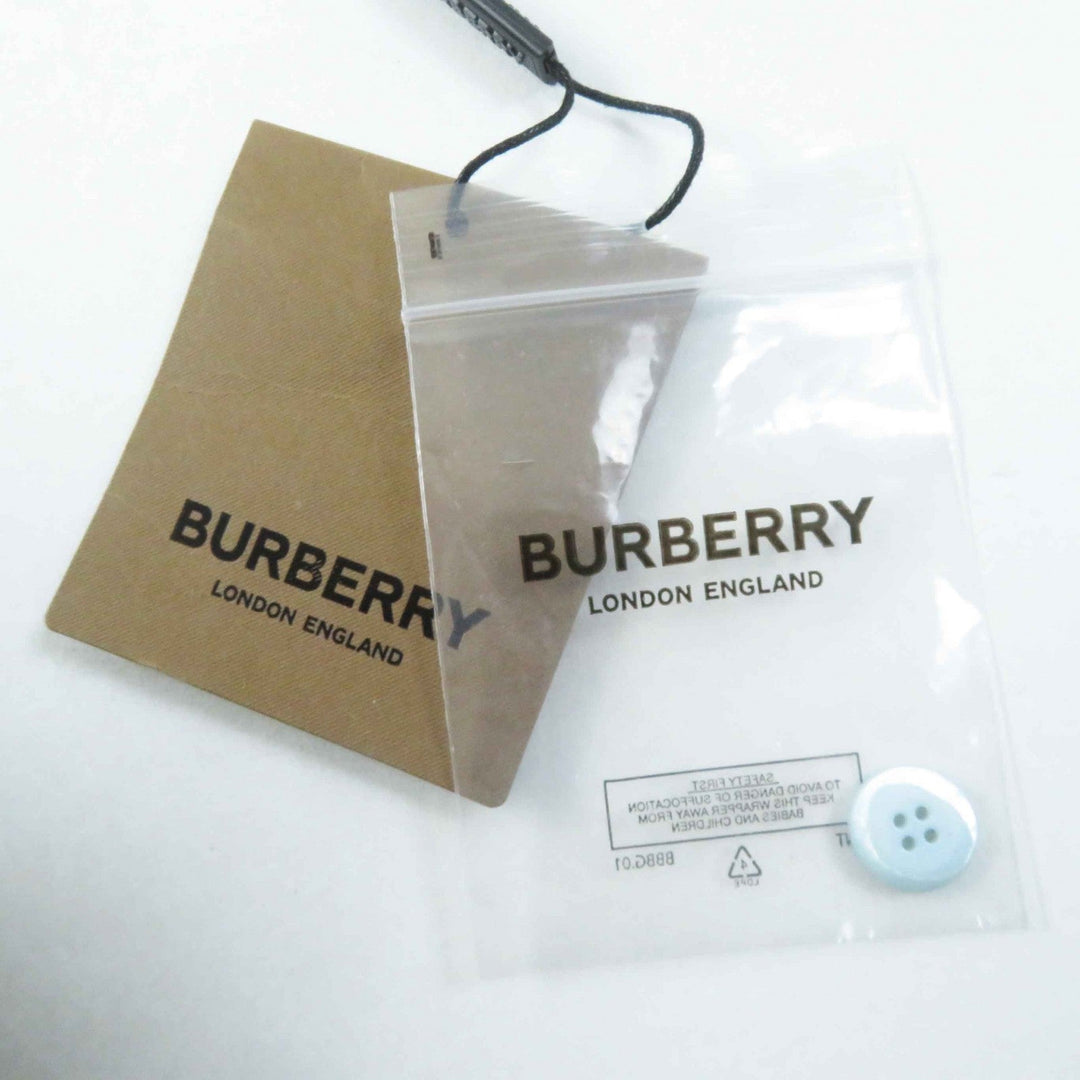 BURBERRY Short sleeve shirt 8048782 Main: 100% silk, Part: 100% silk blue white navy Women 40 Used Authentic