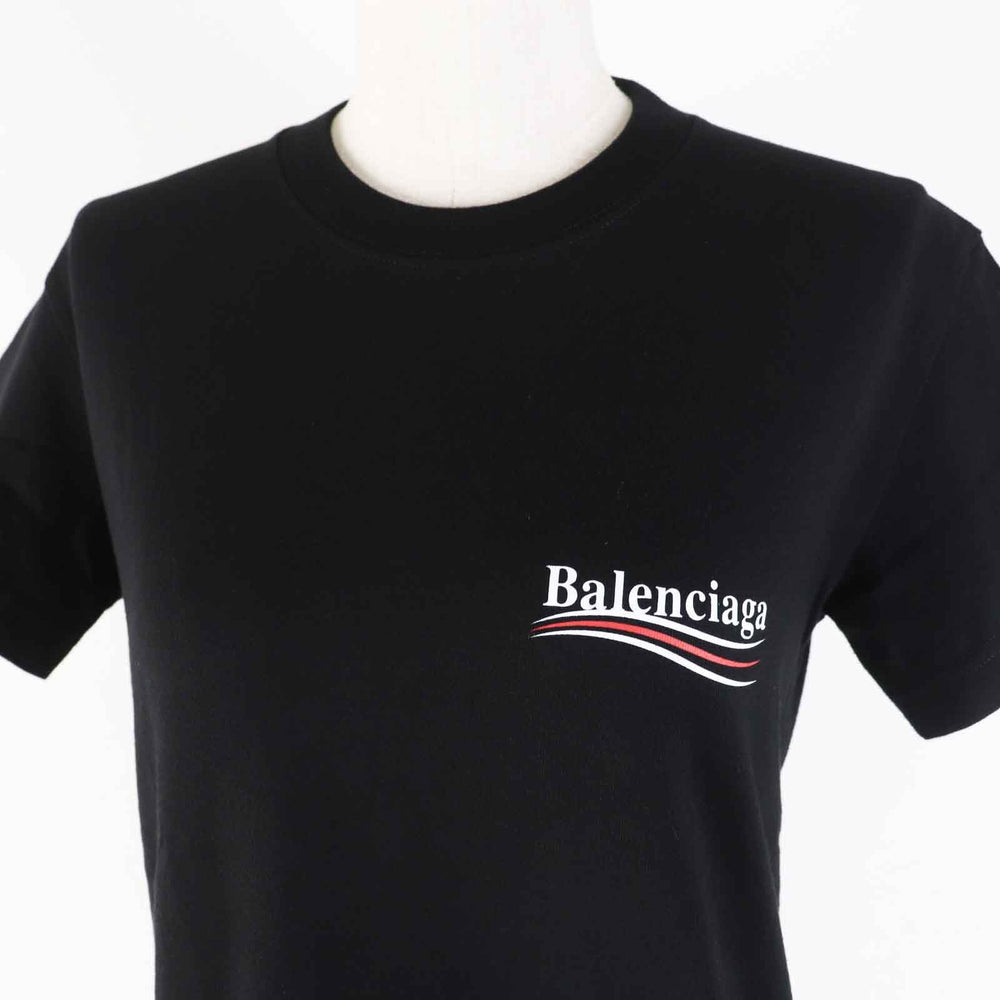 BALENCIAGA Short sleeve T-shirt 612964 Main: 100% cotton black Women M Used Authentic
