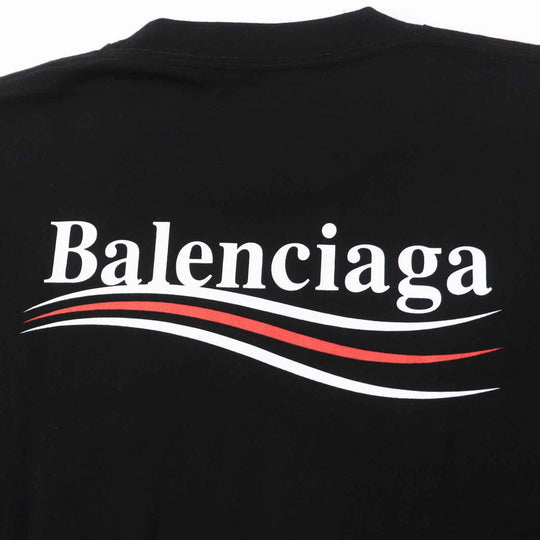 BALENCIAGA Short sleeve T-shirt 612964 Main: 100% cotton black Women M Used Authentic