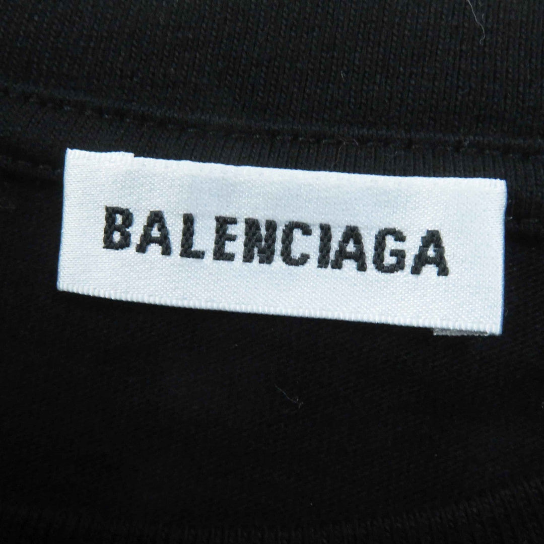 BALENCIAGA Short sleeve T-shirt 612964 Main: 100% cotton black Women M Used Authentic