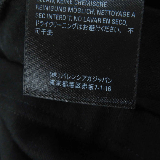 BALENCIAGA Short sleeve T-shirt 612964 Main: 100% cotton black Women M Used Authentic