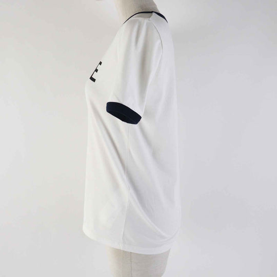 CELINE Short sleeve T-shirt 2X872671 Main: 100% cotton White navy Women S Used Authentic