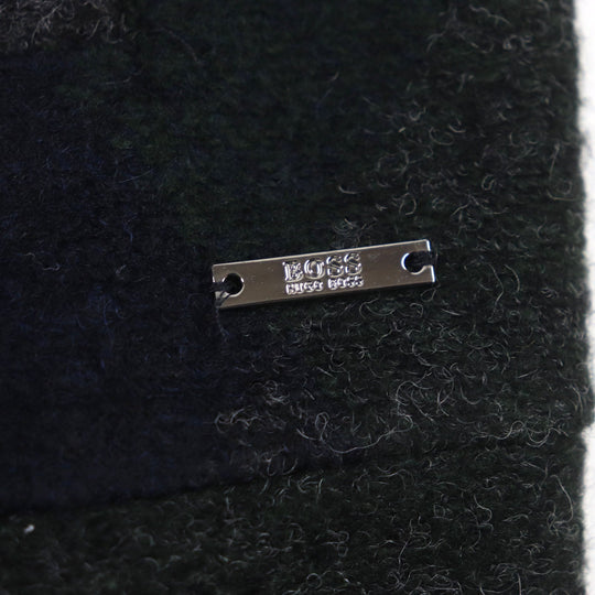 HUGO BOSS Blouson Outer material: 38% rayon, 32% acrylic, 15% polyester, 13% wool, 2% polyurethane Green navy SLIM FIT mens S Used Authentic
