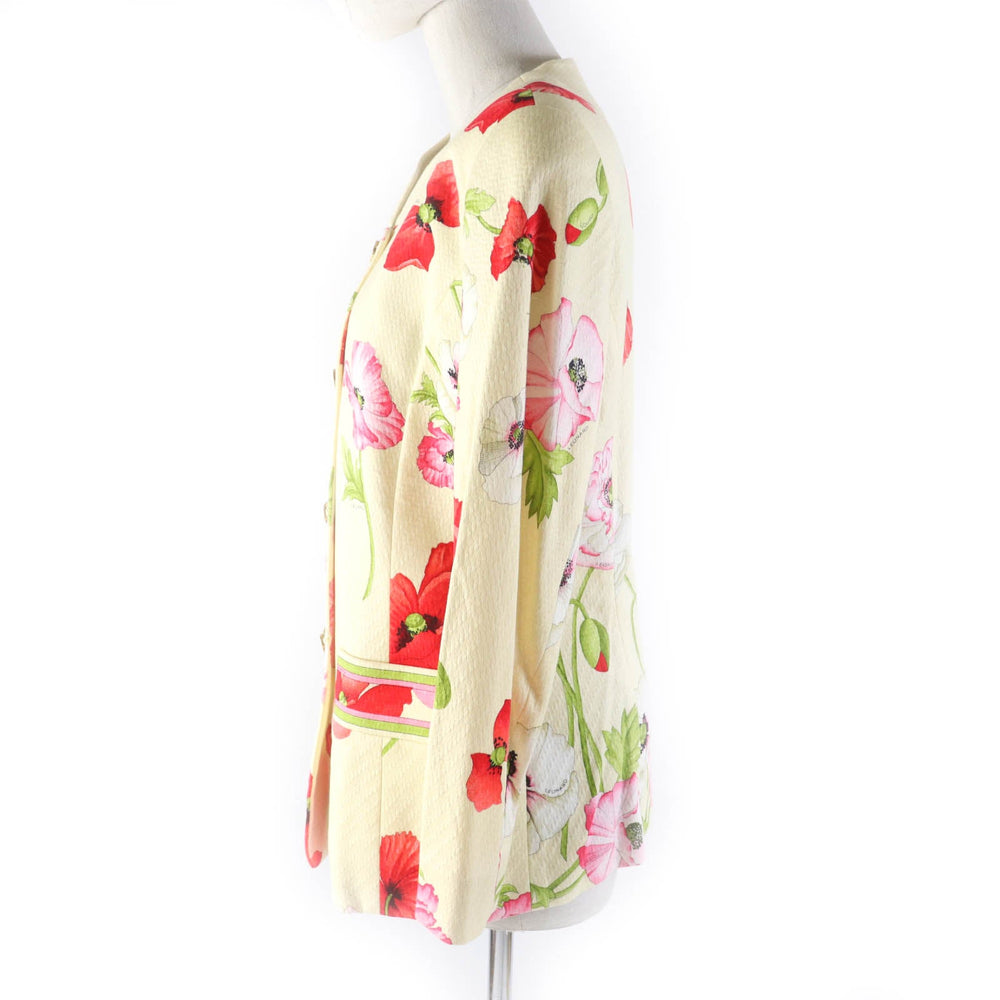 LEONARD FASHION No color jacket Main: 100% cotton Multi Women 11 Used Authentic