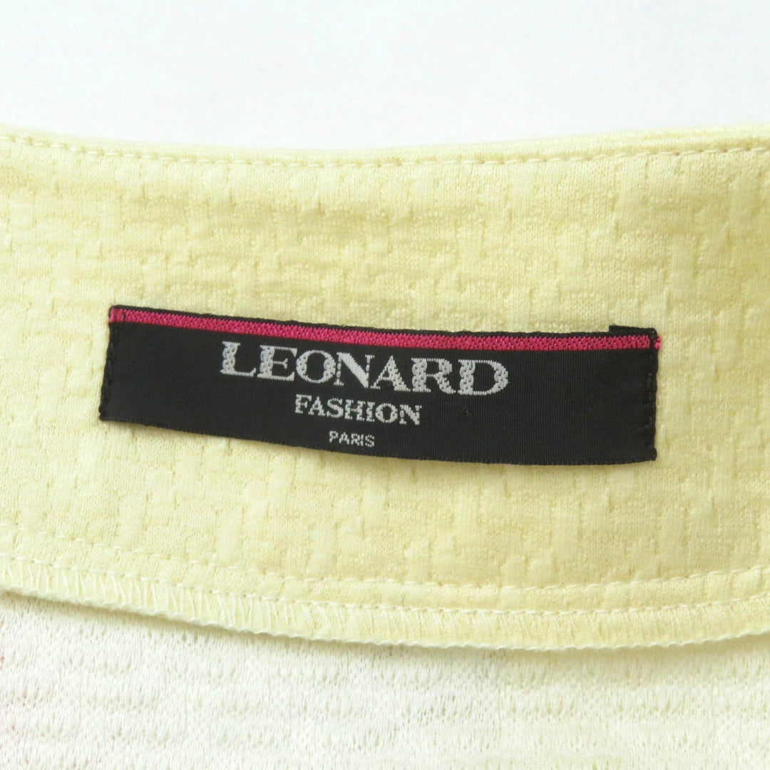 LEONARD FASHION No color jacket Main: 100% cotton Multi Women 11 Used Authentic