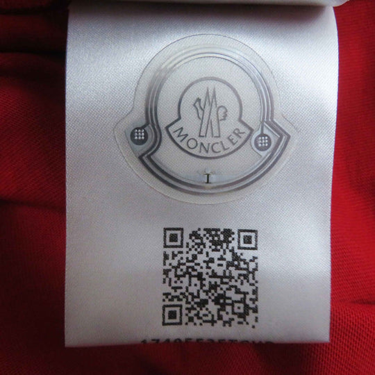 MONCLER Short sleeve T-shirt Main: 100% cotton, Part: 100% cotton Red Stainless Steel T-SHIRT Women L Used Authentic