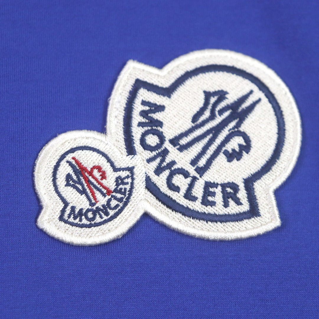 MONCLER Short sleeve T-shirt Main: 100% cotton blue mens L Used Authentic