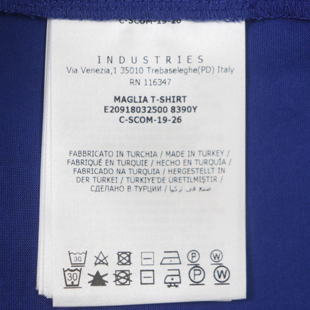 MONCLER Short sleeve T-shirt Main: 100% cotton blue mens L Used Authentic
