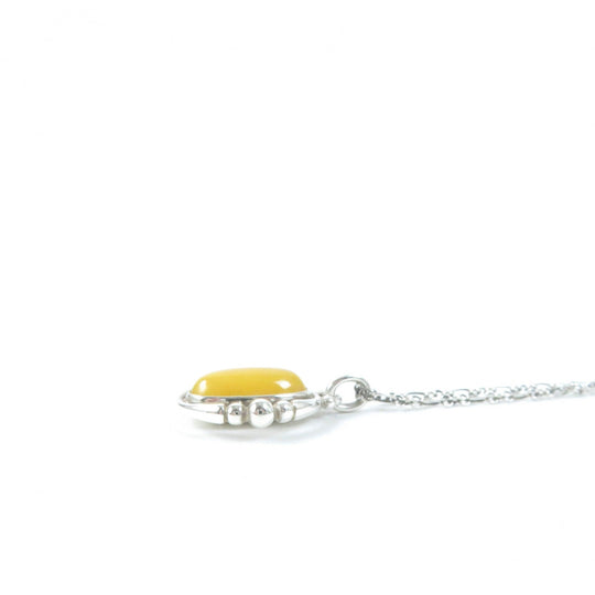 Georg Jensen Necklace Main: SV925, Part: Yellow Agate Yellow silver 1988 2012 Year Necklace Women Used Authentic
