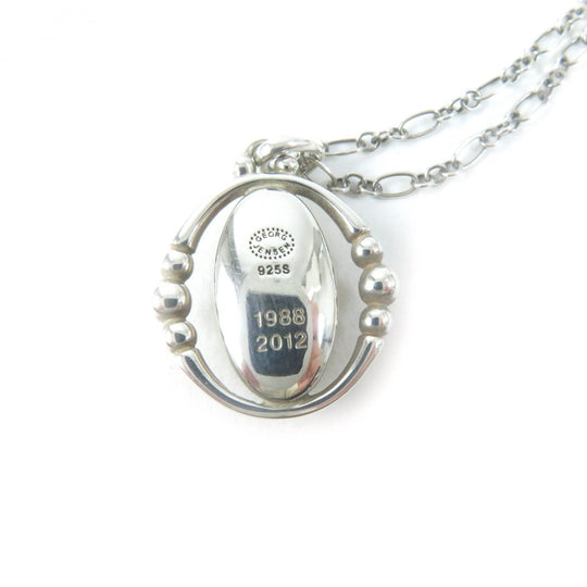 Georg Jensen Necklace Main: SV925, Part: Yellow Agate Yellow silver 1988 2012 Year Necklace Women Used Authentic