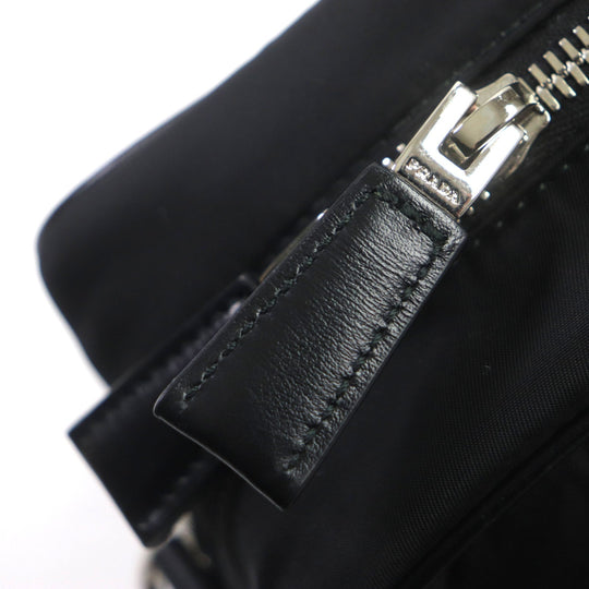 PRADA Shoulder Bag 1BH197 Main: Nylon, Part: Leather black mens Used Authentic