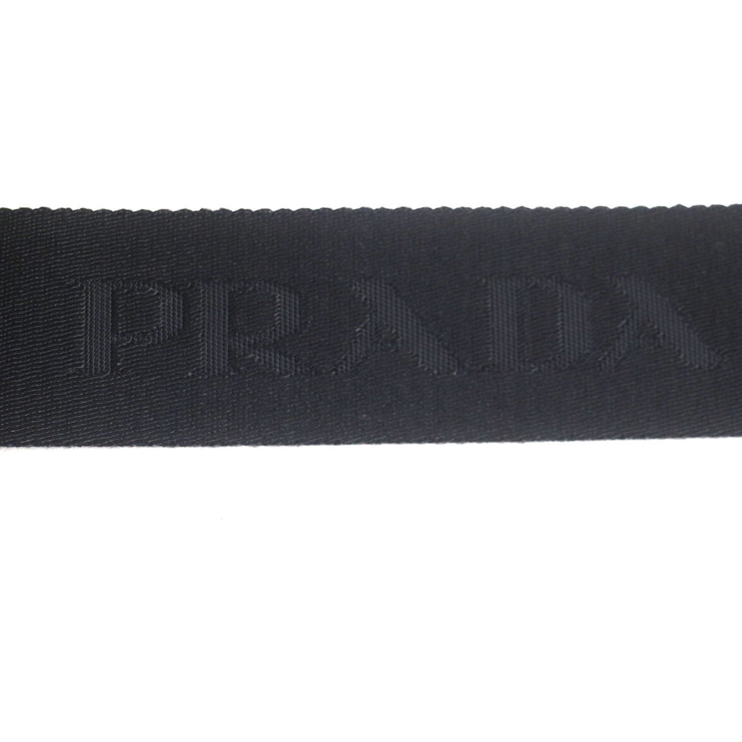 PRADA Shoulder Bag 1BH197 Main: Nylon, Part: Leather black mens Used Authentic