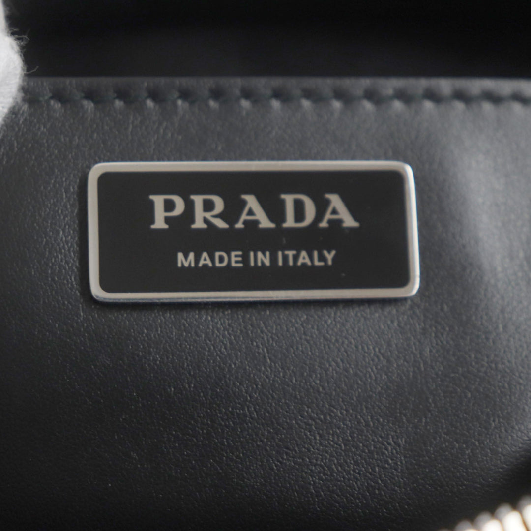 PRADA Shoulder Bag 1BH197 Main: Nylon, Part: Leather black mens Used Authentic