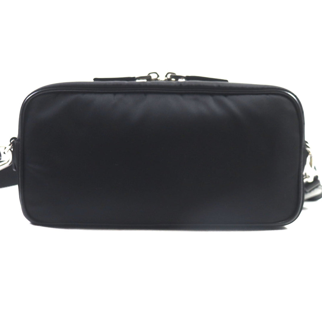 PRADA Shoulder Bag 1BH197 Main: Nylon, Part: Leather black mens Used Authentic